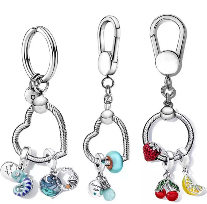 Llavero corazón grande para charms