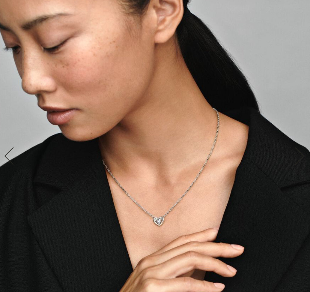 Collar doble corazón