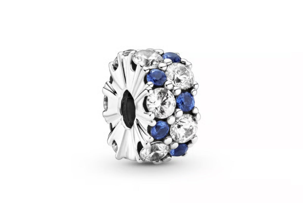 Separador azul blanco