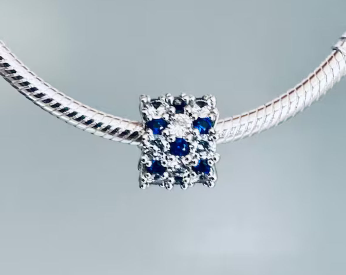 Separador azul blanco