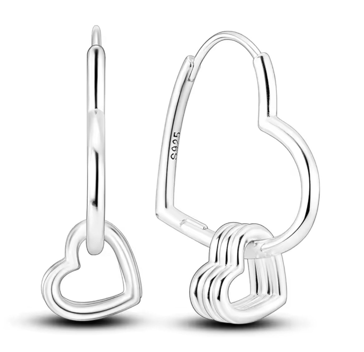 Corazón 3 corazones plata