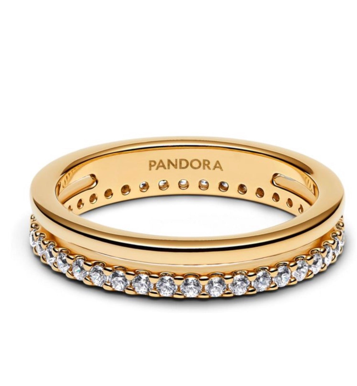 Anillo doble dorado