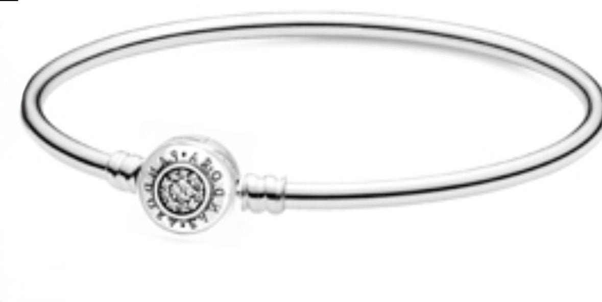 Pulsera rígida círculo logo