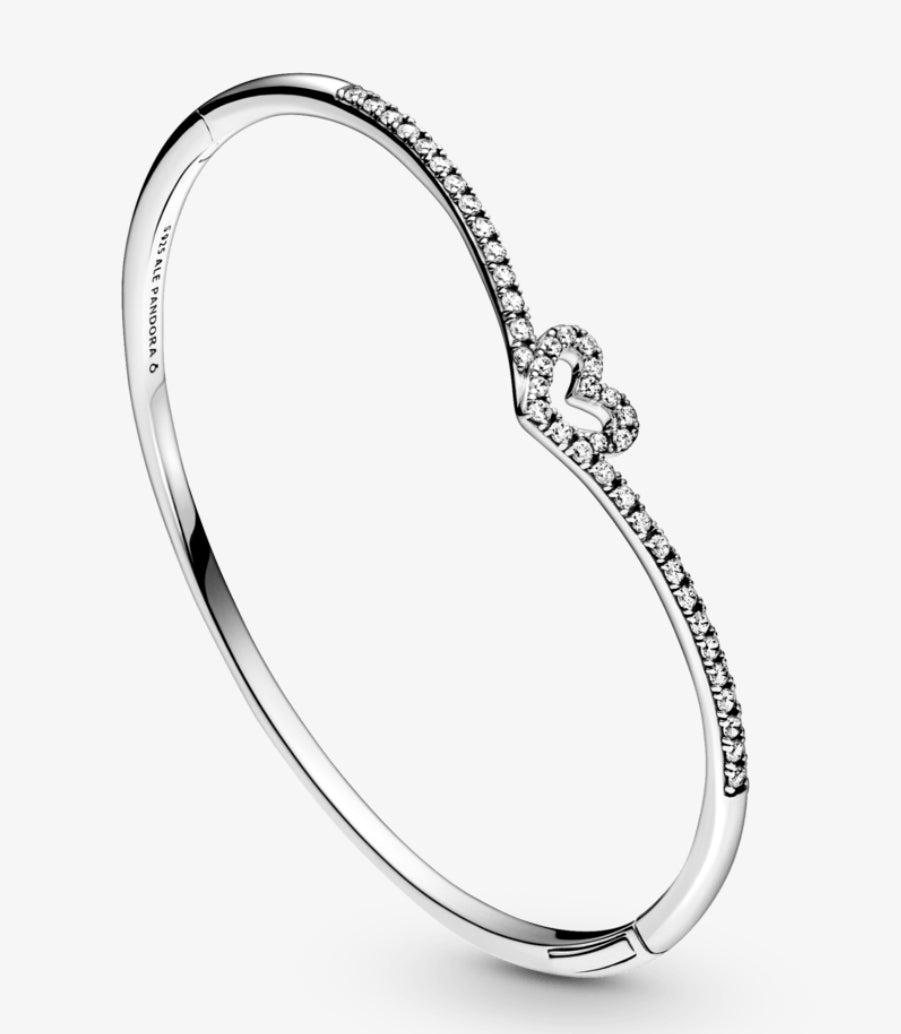 Pulsera circones corazón rígida