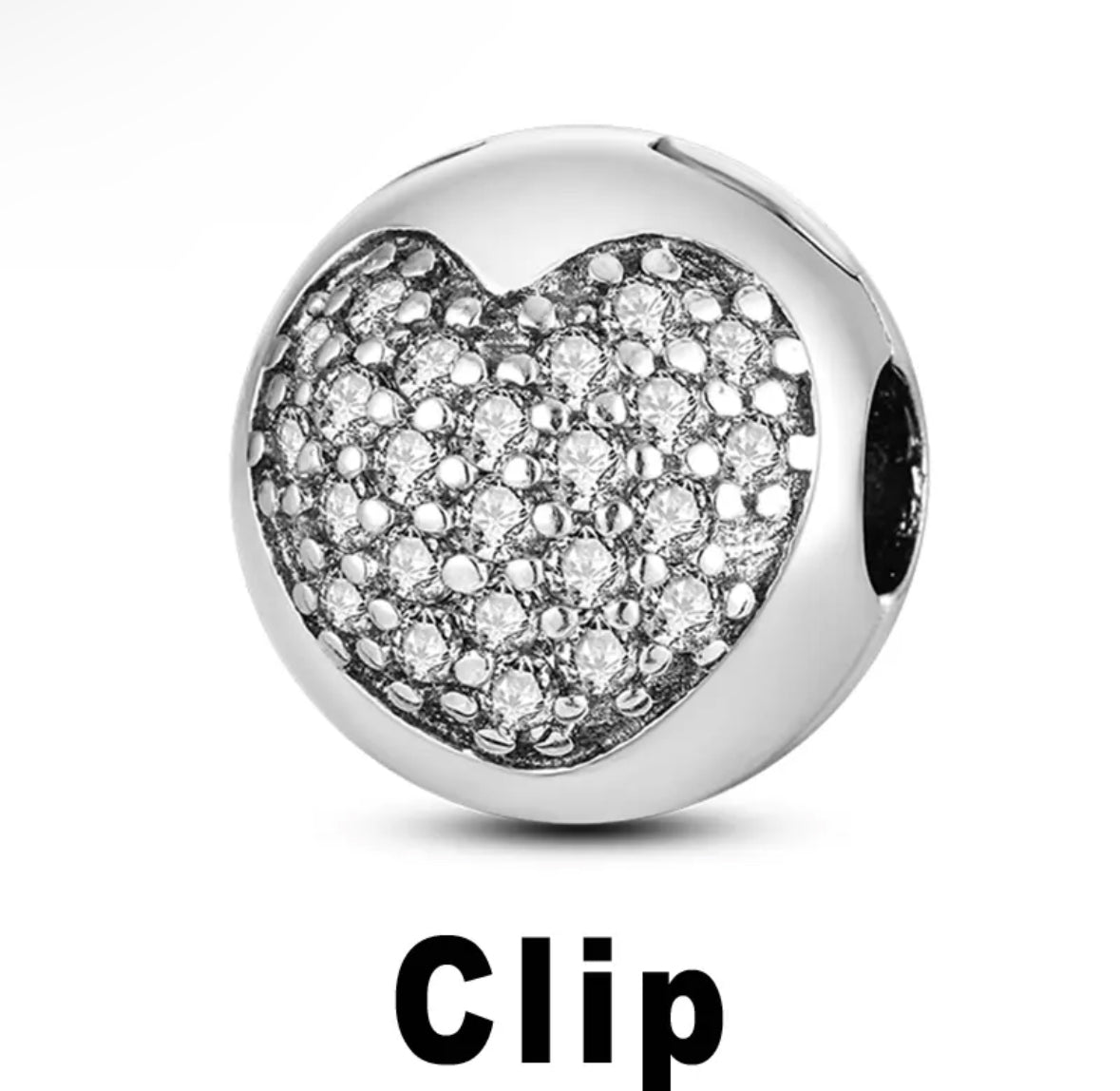 Círculo corazón clip