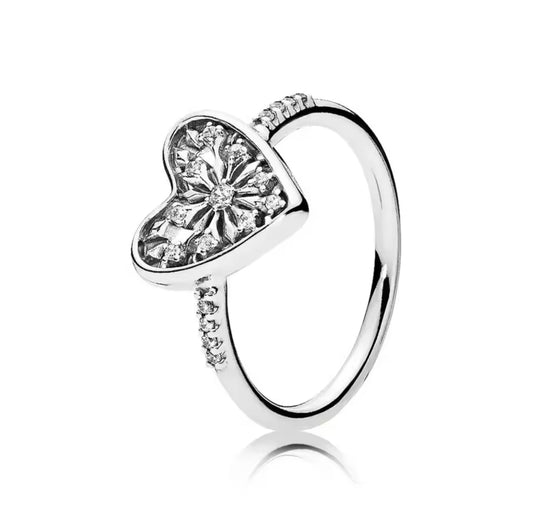 Anillo corazón plata