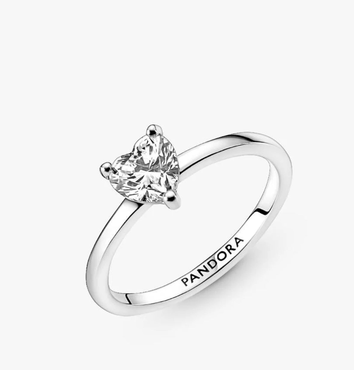 Anillo corazón diamante