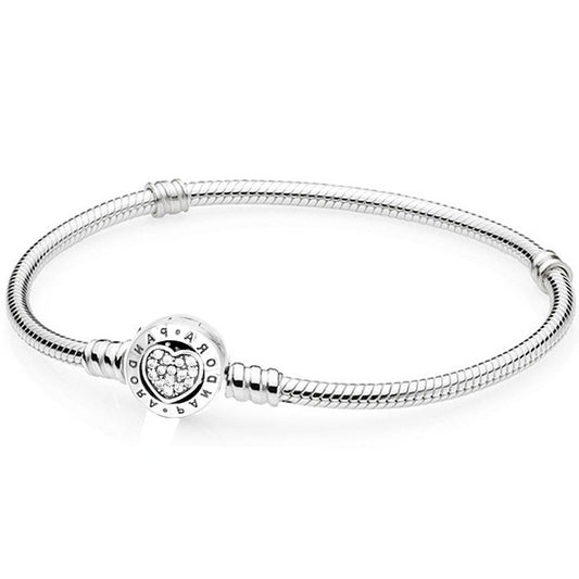 Pulsera flexible corazón logo redondo