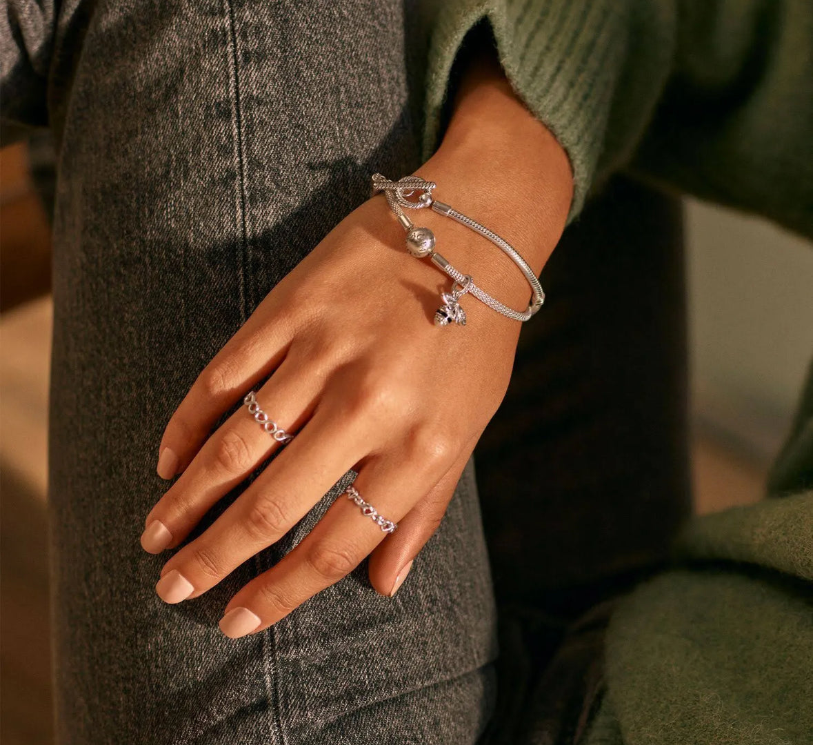 Pulsera cierre barra T