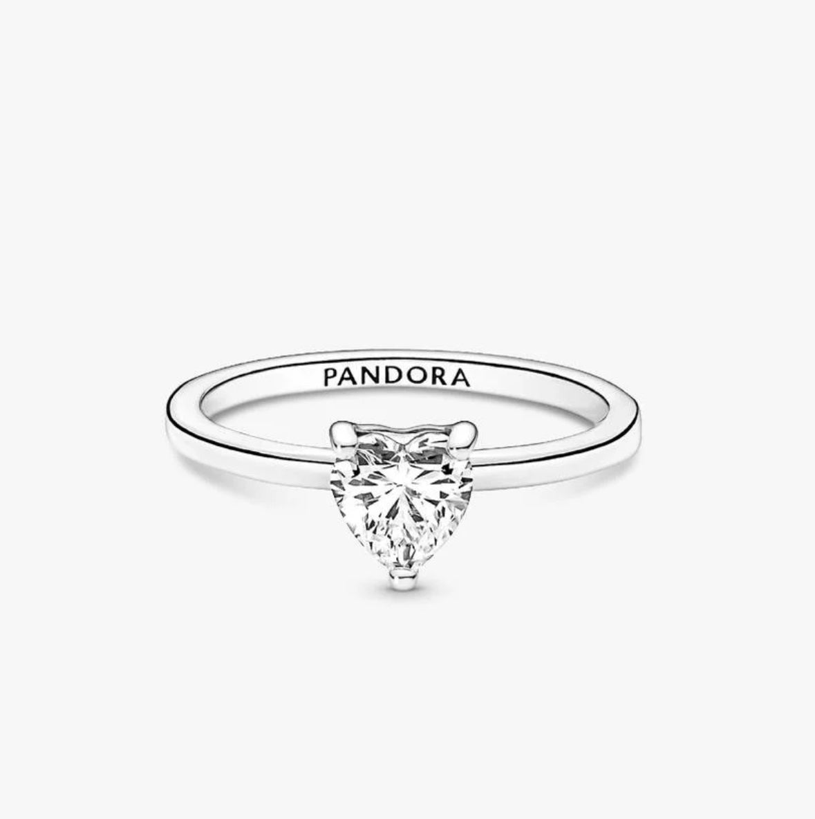 Anillo corazón diamante