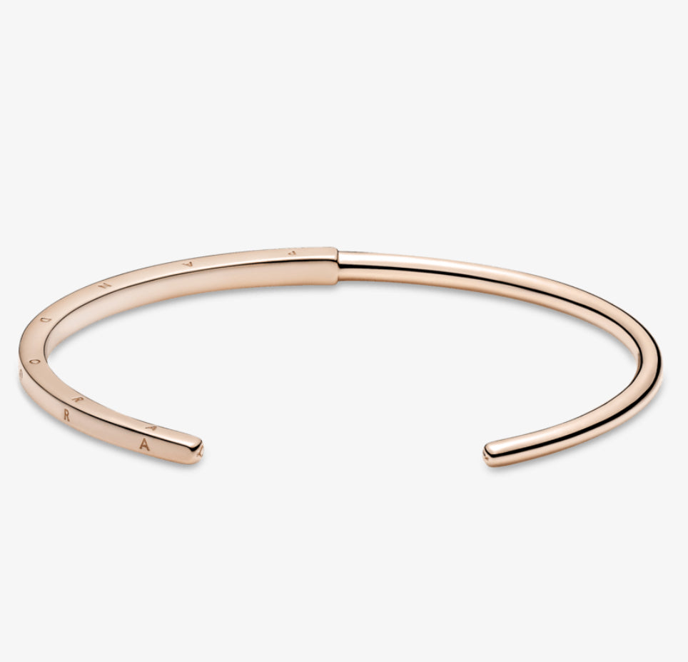 Pulsera esclava rose con logo