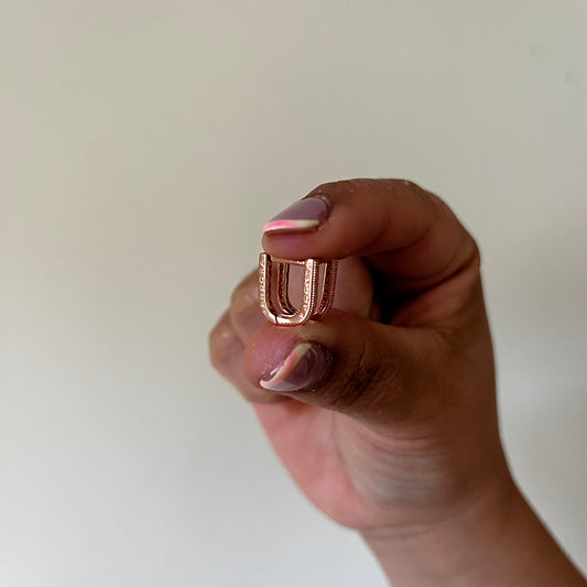 Aros U rose con logo