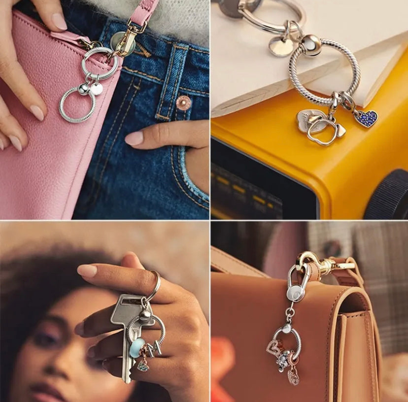 Llavero círculo para charms