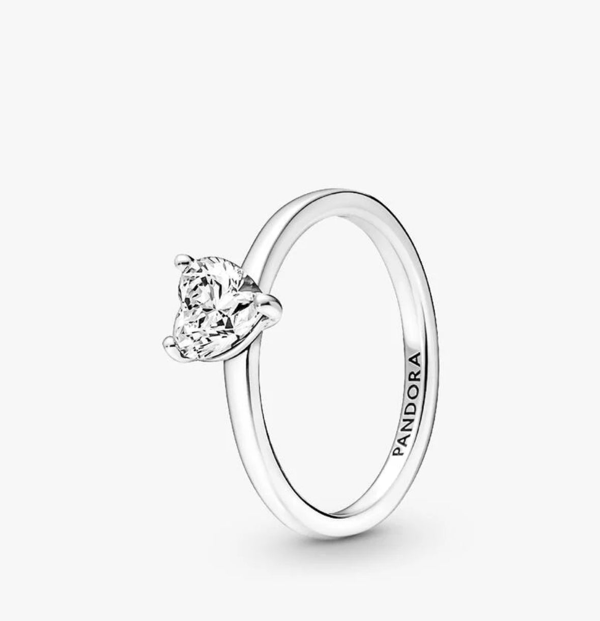 Anillo corazón diamante