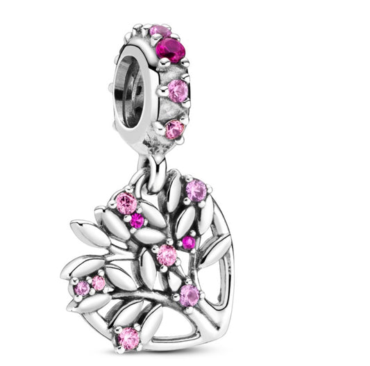 Árbol de la vida corazón rosa
