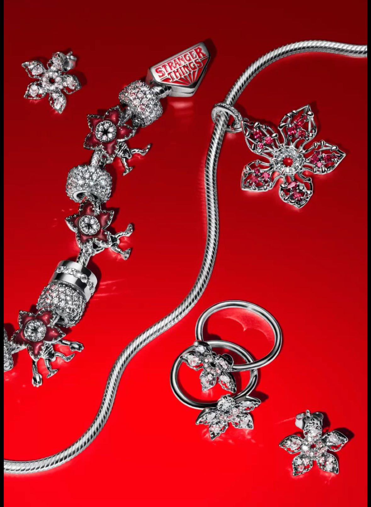 Anillos Flor Stranger Things