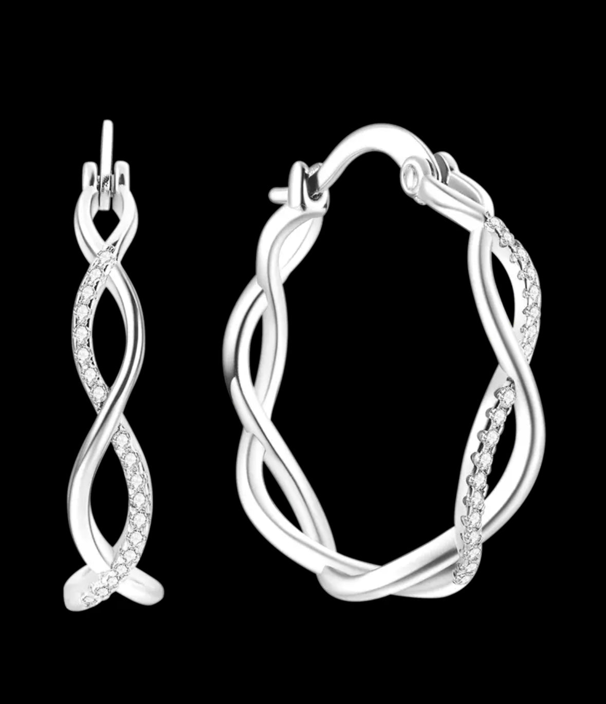 Argolla entrelazadas Plata