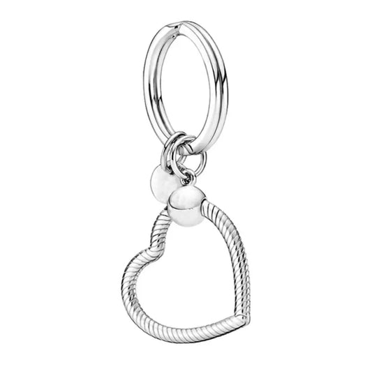 Llavero corazón grande para charms