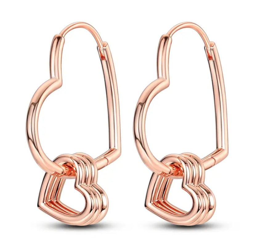 Corazón 3 corazones rose