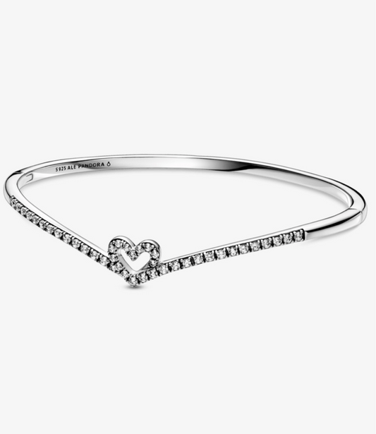Pulsera circones corazón rígida