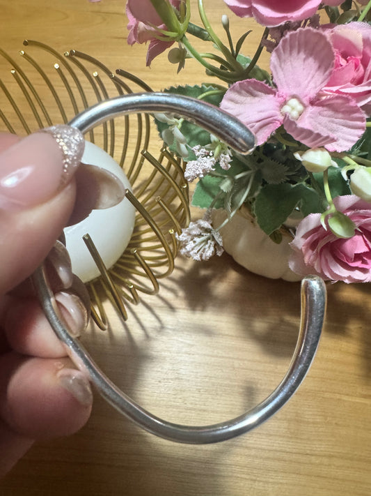 Pulsera rígida plata