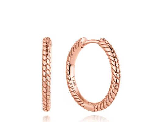 Argolla rose para charms con logo interno