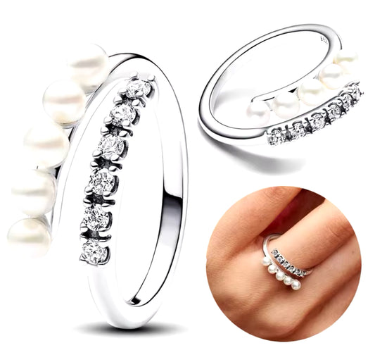 Anillo circones  perla