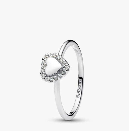 Anillo corazón liso