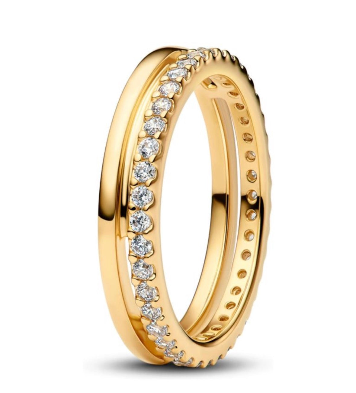Anillo doble dorado