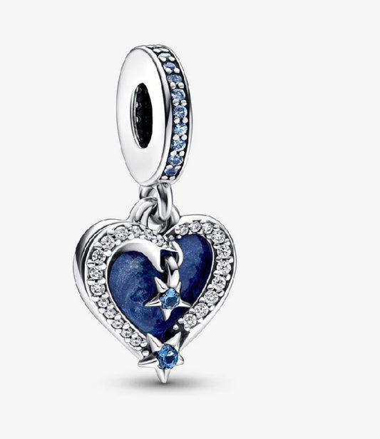 Corazón azul estrella