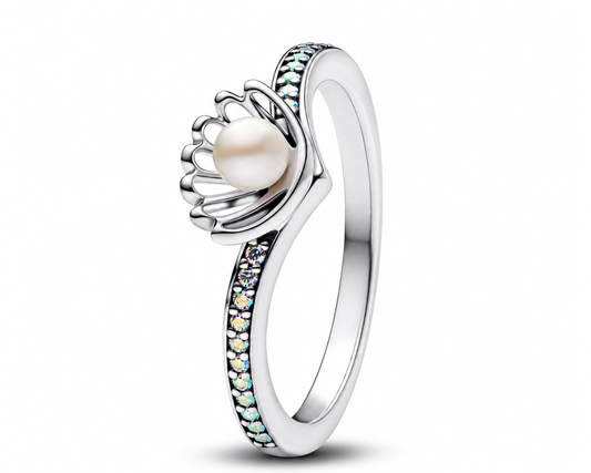 Anillo perla cultivada
