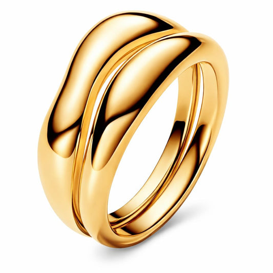 Anillos doble dorado