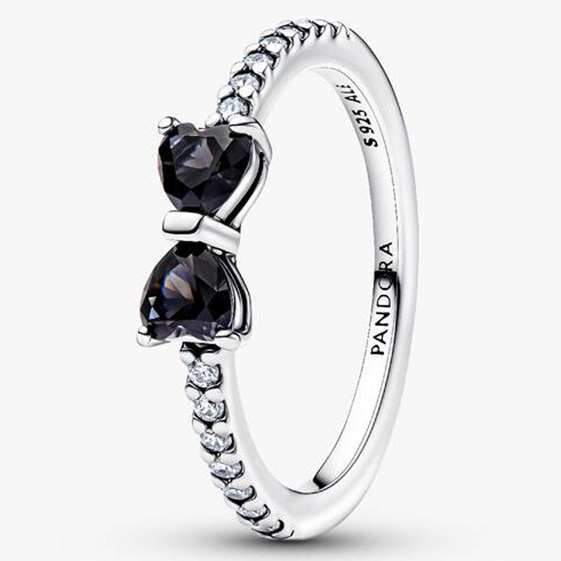 Anillo lazo negro
