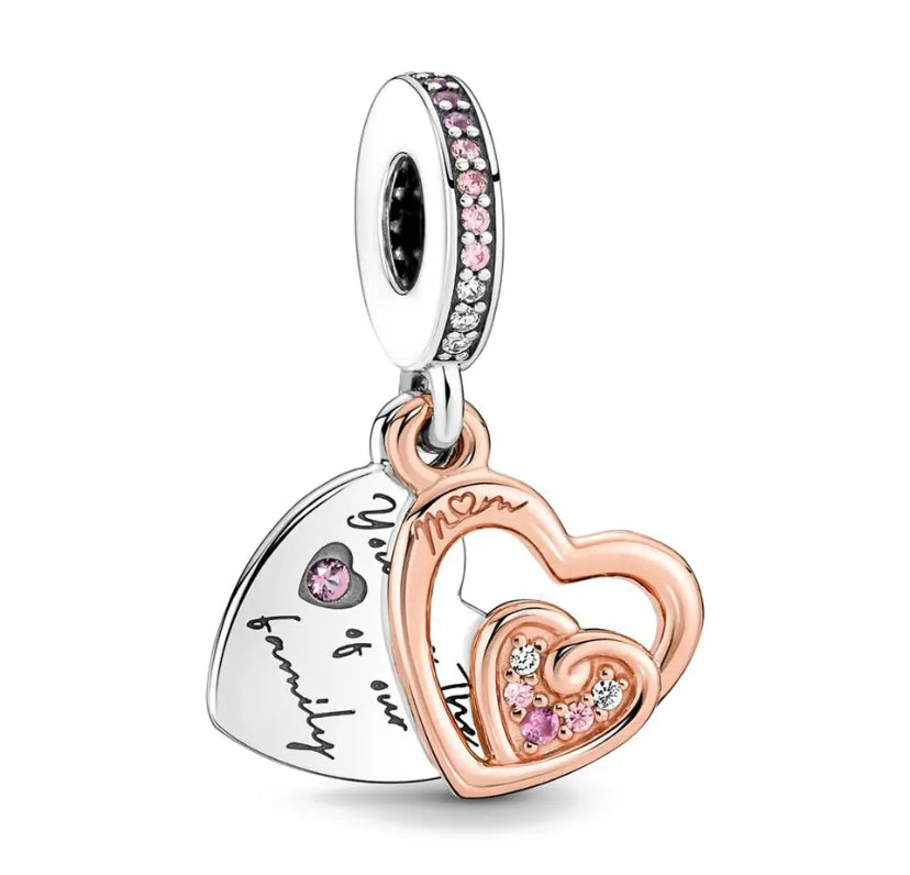 Corazón doble Mamá rose