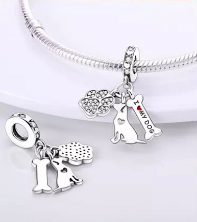 3 en 1 perro/hueso/pata