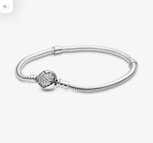 Pulsera brillo corazón